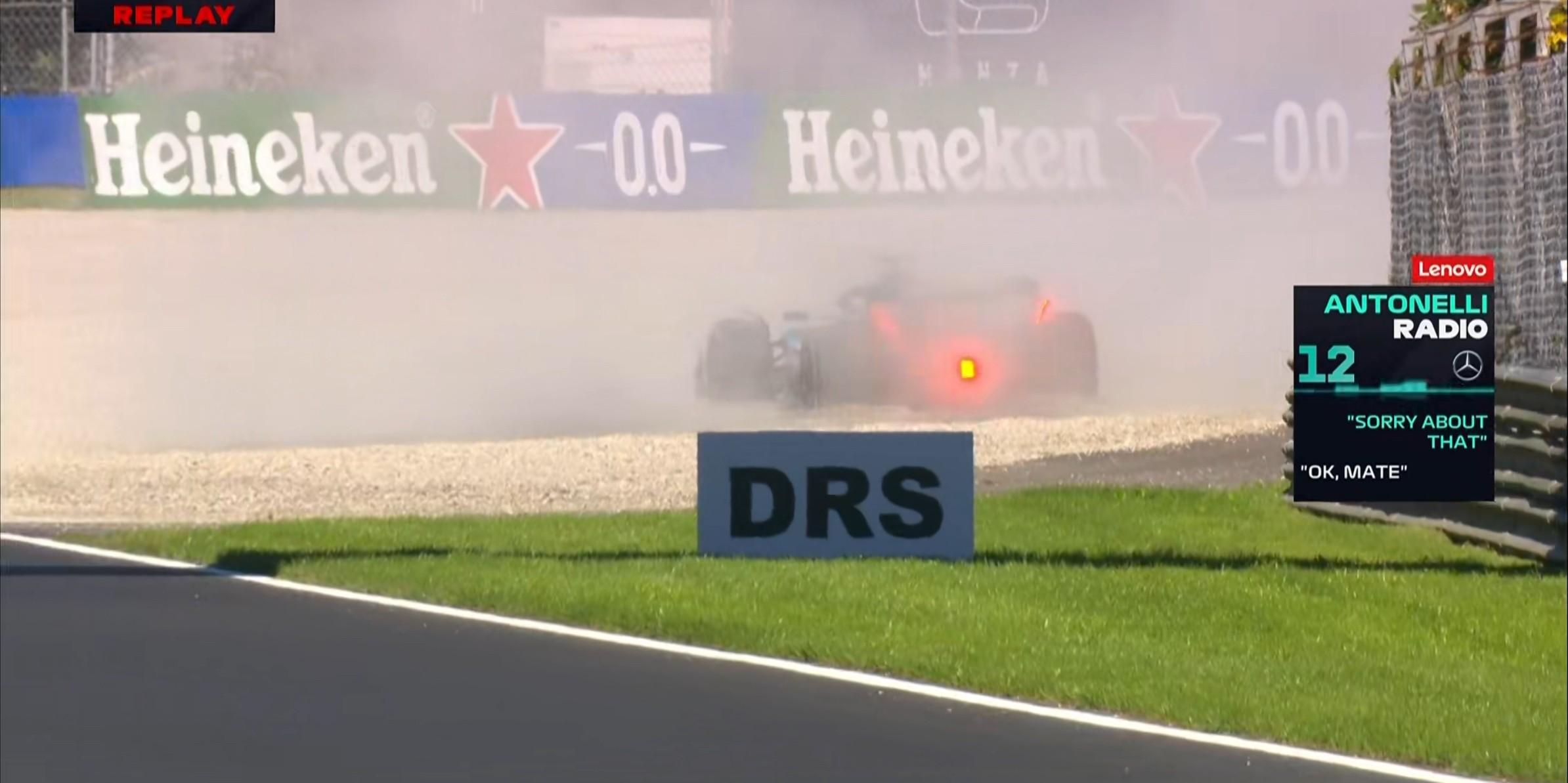 F1意大利二练：诺里斯全场最快，勒克莱尔第2，安东内利退赛