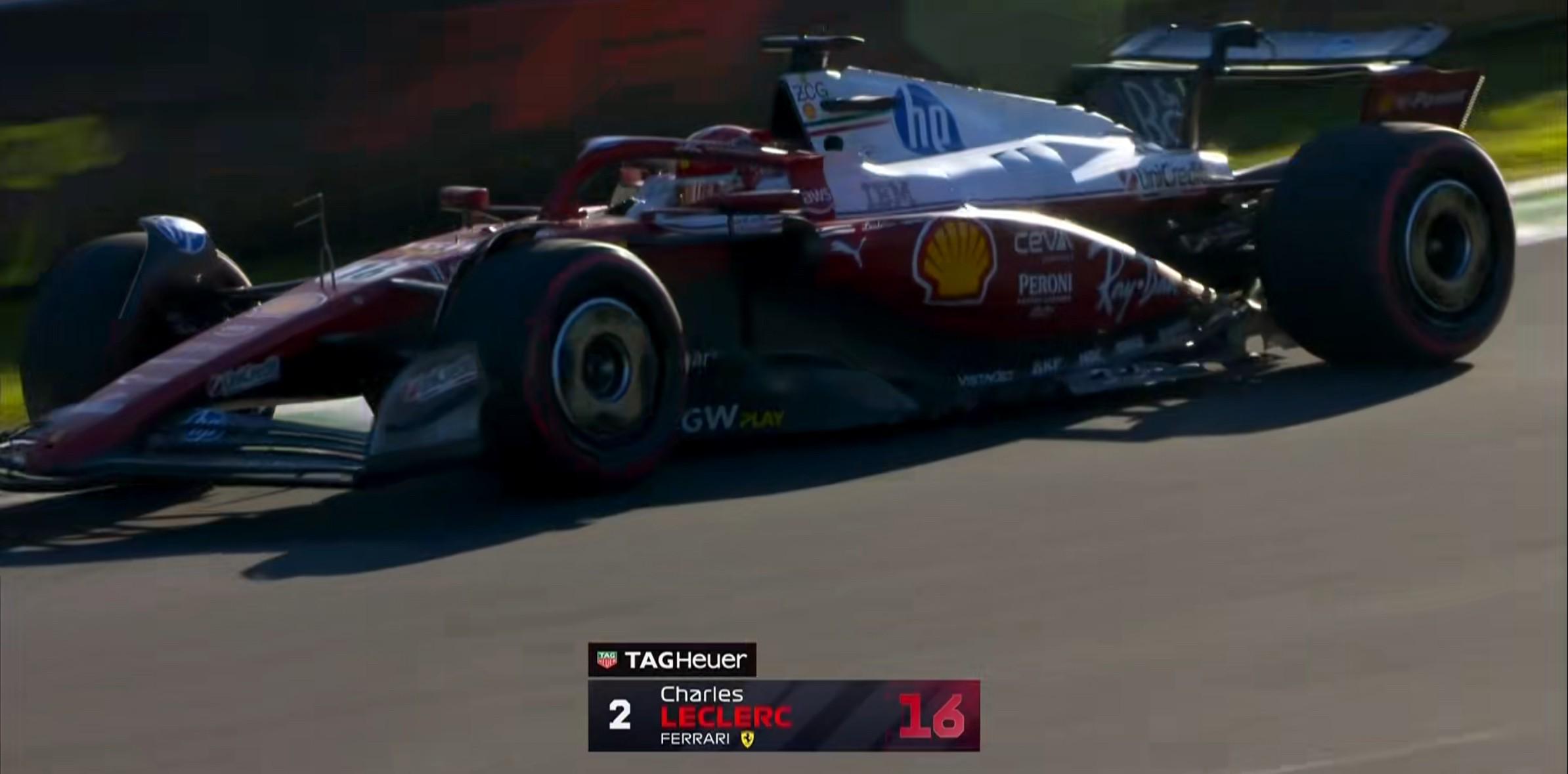 F1意大利二练：诺里斯全场最快，勒克莱尔第2，安东内利退赛